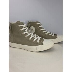 Converse Chuck Taylor All Star Mossy Sloth Green Bow & Embroidered Flowers Sz 8